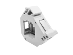 Adapter na szynę DIN (TH35) do keystone RJ45, RJ12 z uziemieniem i pokrywą ALANTEC