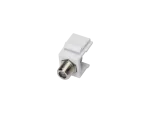 Adapter typu keystone ze złączem F, kolor biały ALANTEC