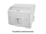 Adapter 45x45 1xRJ45 (wypukły kątowy) ALANTEC