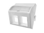 Adapter 45x45 2xRJ45 (wypukły kątowy) ALANTEC