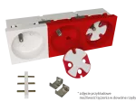 Łącznik (szybkozłączka) do budowy 2-krotnych, 3-krotnych, wielokrotnych gniazd elektrycznych modułowych (PZ016 i PZ017) ALANTEC