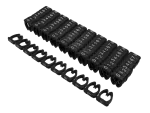 Oznaczniki kabli 0-9 na kable o śr. 4-5.5mm czarne ALANTEC