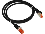Patch-cord F/UTP kat.6 PVC 3.0m czarny ALANTEC