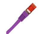 Patch-cord ALANTEC kat.6A S/FTP fioletowy 2m LSOH