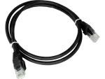 Patch-cord U/UTP kat.6A LSOH 5.0m czarny ALANTEC