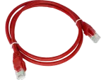 Patch-cord U/UTP kat.6A LSOH 5.0m czerwony ALANTEC