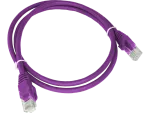 Patch-cord ALANTEC kat.6A U/UTP fioletowy 2m LSOH