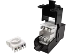 Moduł keystone RJ45 beznarzędziowy UTP kat.5e, SLIM, kolor czarny ALANTEC
