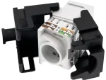 Gniazdo keystone UTP kat.6 RJ45 beznarzędziowe nieekranowne Q-LANTEC