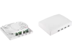 Gniazdo naścienne FTTH 4C (4xSC simplex / 4xLC duplex) bez adapterów ALANTEC