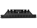 Przełącznica światłowodowa 12xSC duplex / 12xLC quad 19" 1U z płytą czołową oraz akcesoriami montażowymi (dławiki, opaski), wysuwalna ALANTEC