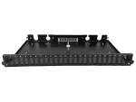 Przełącznica światłowodowa 24xSC duplex / 24xLC quad 19" 1U z płytą czołową oraz akcesoriami montażowymi (dławiki, opaski), wysuwalna ALANTEC