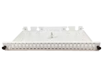 Przełącznica światłowodowa 24xSC duplex / 24xLC quad 19" 1U z płytą czołową oraz akcesoriami montażowymi (dławiki, opaski), wysuwalna ALANTEC
