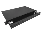 Przełącznica światłowodowa teleskopowa 24xSC simplex / 24xLC duplex 19" 1U z akcesoriami montażowymi (dławiki, opaski) ALANTEC
