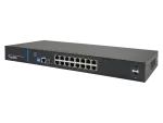 Zarządzalny przełącznik L2 (switch) 16 portów RJ45 PoE+ 1Gb/s + 2 porty SFP Uplink 1Gb/s (budżet mocy 150W) + 1 port konsolowy RJ45 ALANTEC
