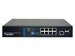 Zarządzalny przełącznik L2 (switch) 8 portów RJ45 PoE+ 1Gb/s + 2 porty SFP Uplink 1Gb/s + 1 port konsolowy RJ45 (budżet mocy 100W) ALANTEC