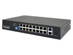Niezarządzalny przełącznik (switch) 18xRJ45 - 16 portów RJ45 PoE+ 100Mb/s + 2 porty RJ45 Uplink 1Gb/s (budżet mocy 150W) ALANTEC