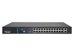 Niezarządzalny przełącznik (switch) 24 porty RJ45 PoE+ 100Mb/s + 2 porty RJ45 Uplink 1Gb/s (budżet mocy 250W) ALANTEC