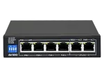 Niezarządzalny przełącznik (switch) 6xRJ45 - 4 porty RJ45 PoE+ 100Mb/s + 2 porty RJ45 Uplink 100Mb/s (budżet mocy 60W) ALANTEC