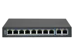 Niezarządzalny przełącznik (switch) 10xRJ45 - 8 portów RJ45 PoE+ 1Gb/s + 2 porty RJ45 Uplink 1Gb/s (budżet mocy 96W) ALANTEC