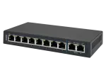 Niezarządzalny przełącznik (switch) 10xRJ45 - 8 portów RJ45 PoE+ 1Gb/s + 2 porty RJ45 Uplink 1Gb/s (budżet mocy 96W) ALANTEC