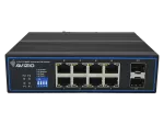 Niezarządzalny przełącznik przemysłowy (switch) 10xRJ45 - 8 portów RJ45 PoE+ 1Gb/s + 2 porty SFP Uplink 1Gb/s (budżet mocy 96W) ALANTEC