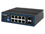 Niezarządzalny przełącznik przemysłowy (switch) 10xRJ45 - 8 portów RJ45 PoE+ 1Gb/s + 2 porty SFP Uplink 1Gb/s (budżet mocy 96W) ALANTEC