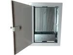 Obudowa / szafka lokalowa, multimedialna 350x250x90, podtynkowa, drzwi perforowane, 1 x gn. elektryczne, 14 x gn. Keystone ALANTEC