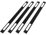 Szafka rack wisząca 19" 6U 600x450, niedzielona, drzwi szklane jednoskrzydłowe, tył osłona pełna, osłony boczne zamykane na klucz, kolor czarny FLAT PACK, Q-LANTEC