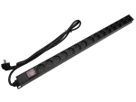 Listwa zasilająca pionowa 230V - 15 gniazd (typu E - CEE 7/5), z wyłącznikiem LED, kabel 1,8m CEE 7/7 ALANTEC