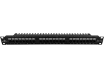 Patch panel UTP kat.6, 24 porty LSA z półką 1U ALANTEC