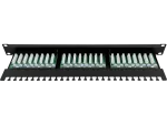Patch panel UTP kat.5e 24 porty LSA z półką 1U/19" ALANTEC