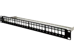 Patch panel pusty 19" modularny 24 porty 1U z podporą, niewyposażony ALANTEC