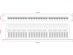 Patch panel NAVI LED STP kat.6 24 porty LSA 1U ALANTEC