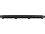 Patch panel 1U/19 cali UTP nieekranowany 24 porty kat. 6 złącza LSA Q-LANTEC