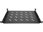 Półka stała 19" 1U głęb. 350mm, czarna, 4 punkty mocowania ALANTEC