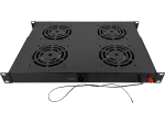 Panel wentylacyjny 19" 1U, 4 wentylatory, cyfrowy, kolor czarny ALANTEC