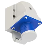 Wtyczka odbiornikowa z klapką 16A 230V 2P+Z IP44