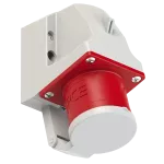 Wtyczka odbiornikowa z klapką 32A 400V 3P+Z IP44