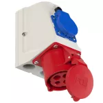 Gniazdo stałe z wyłącznikiem KOMBI CEE + 230V z bolcem 32A 400V 3P+Z okablowane