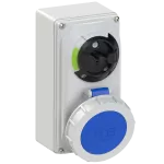 Gniazdo stałe z rozłącznikiem 0-1 małe blokada mechaniczna 32A 230V 2P+Z IP67
