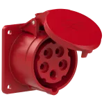 Gniazdo tablicowe proste TWIST 16A 400V 3P+Z+N 75x75mm