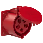 Gniazdo tablicowe proste TWIST 32A 400V 3P+Z+N 75x75mm
