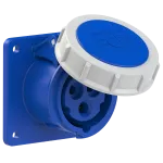 Gniazdo tablicowe proste POWER TWIST IP67 16A 230V 2P+Z 75x75mm