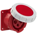 Gniazdo tablicowe proste POWER TWIST IP67 32A 400V 3P+Z 75x75mm