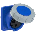 Gniazdo tablicowe skośne POWER TWIST 63A 230V 2P+Z 100x112mm