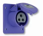 Gniazdo tablicowe proste 24V 16A 24V/~50-60Hz 2P 70x70mm