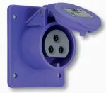 Gniazdo tablicowe proste 24V 16A 24V/~50-60Hz 3P IP44 70x70mm