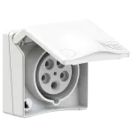 Gniazdo zabudowane seria DESIGN IP44 gniazdo tablicowe 16A 3P+Z+N 400V