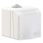 Gniazdo zabudowane seria DESIGN IP44 gniazdo nadtynkowe przelotowe 32A 3P+Z+N 400V